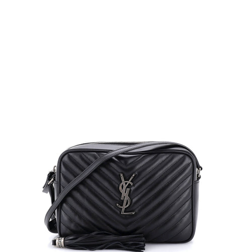 Lou Camera Bag Matelasse Chevron Leather Small