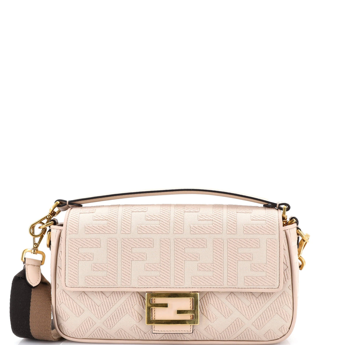 Fendi FENDI Baguette NM Bag Zucca Embroidered Canvas Medium
