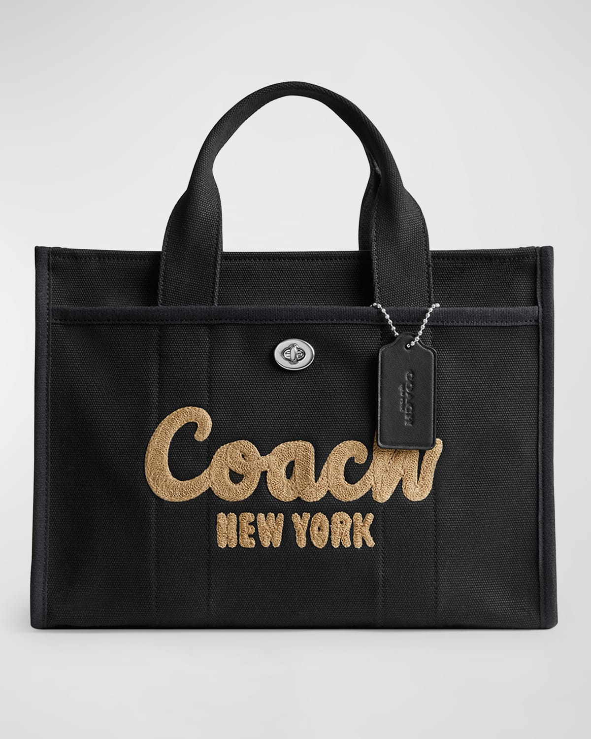 Coach Logo Canvas Cargo Tote Bag