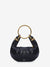 Women's Small Bracelet Hobo Bag in Black | CHC24AS611N72