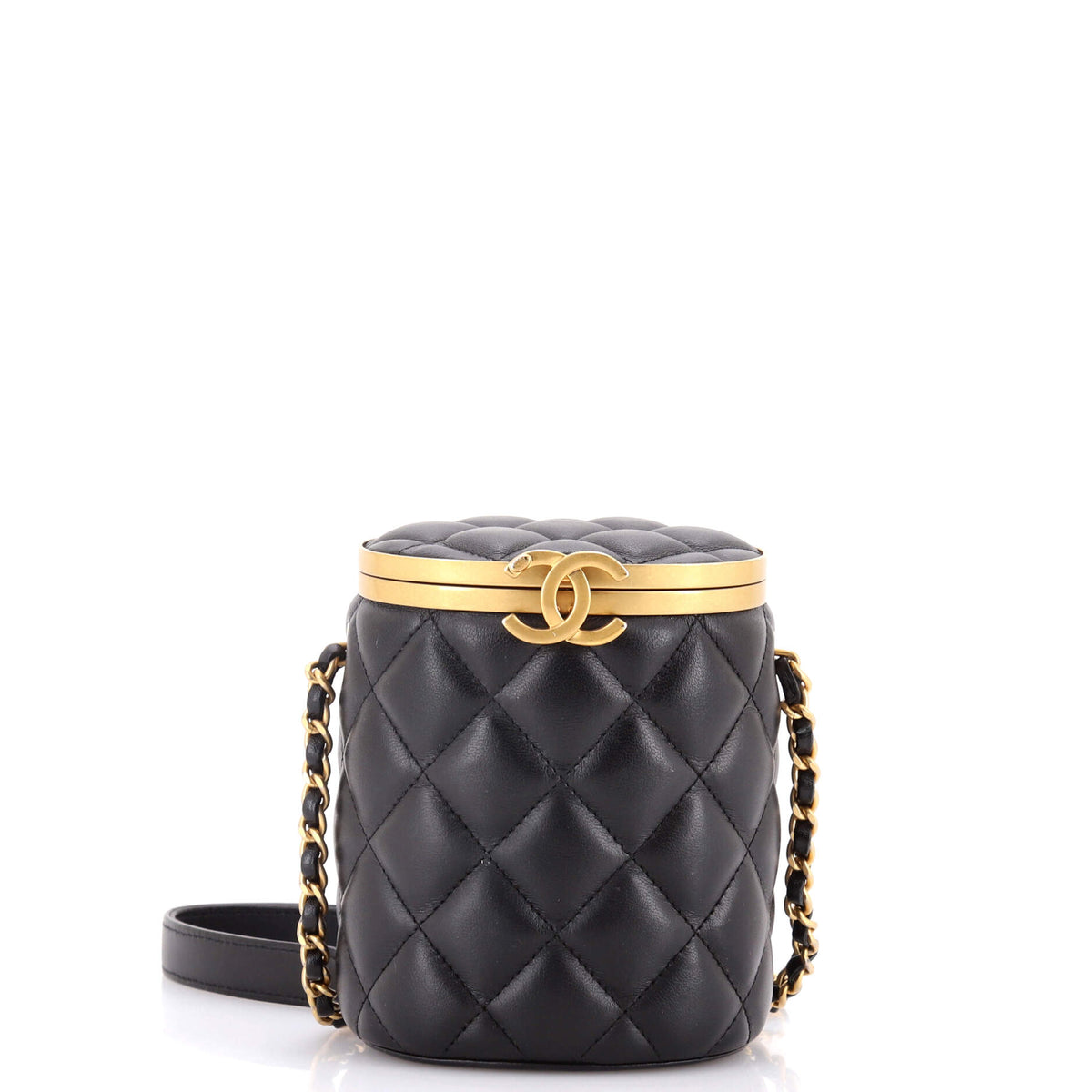 Chanel CHANEL Crown Box Vanity Bag Quilted Lambskin Mini