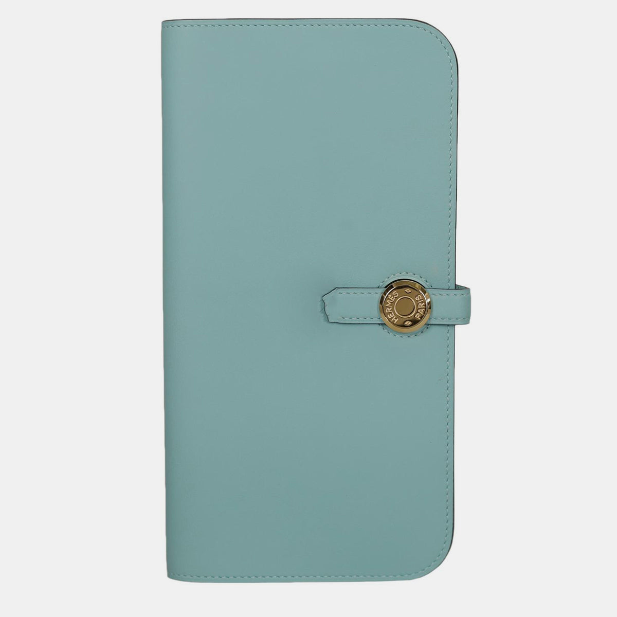 Hermès Blue Atoll Dogon Recto-Veau Wallet