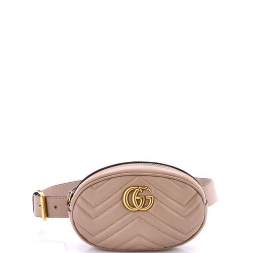 GUCCI GG Marmont Belt Bag Matelasse Leather