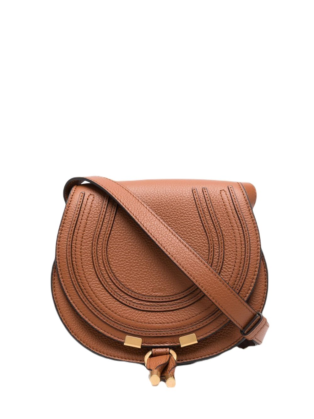 Chloé Women's Marcie Small Leather Crossbody Bag in Leather Brown | Size UNI | CHC22AS680I3125M