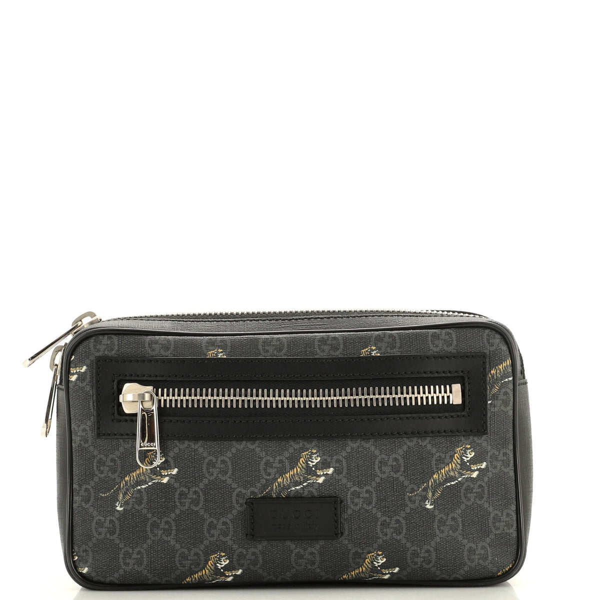 Gucci GUCCI Soft Zip Belt Bag Printed GG Coated Canvas Small