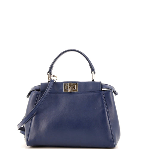 FENDI Peekaboo Bag Leather Mini