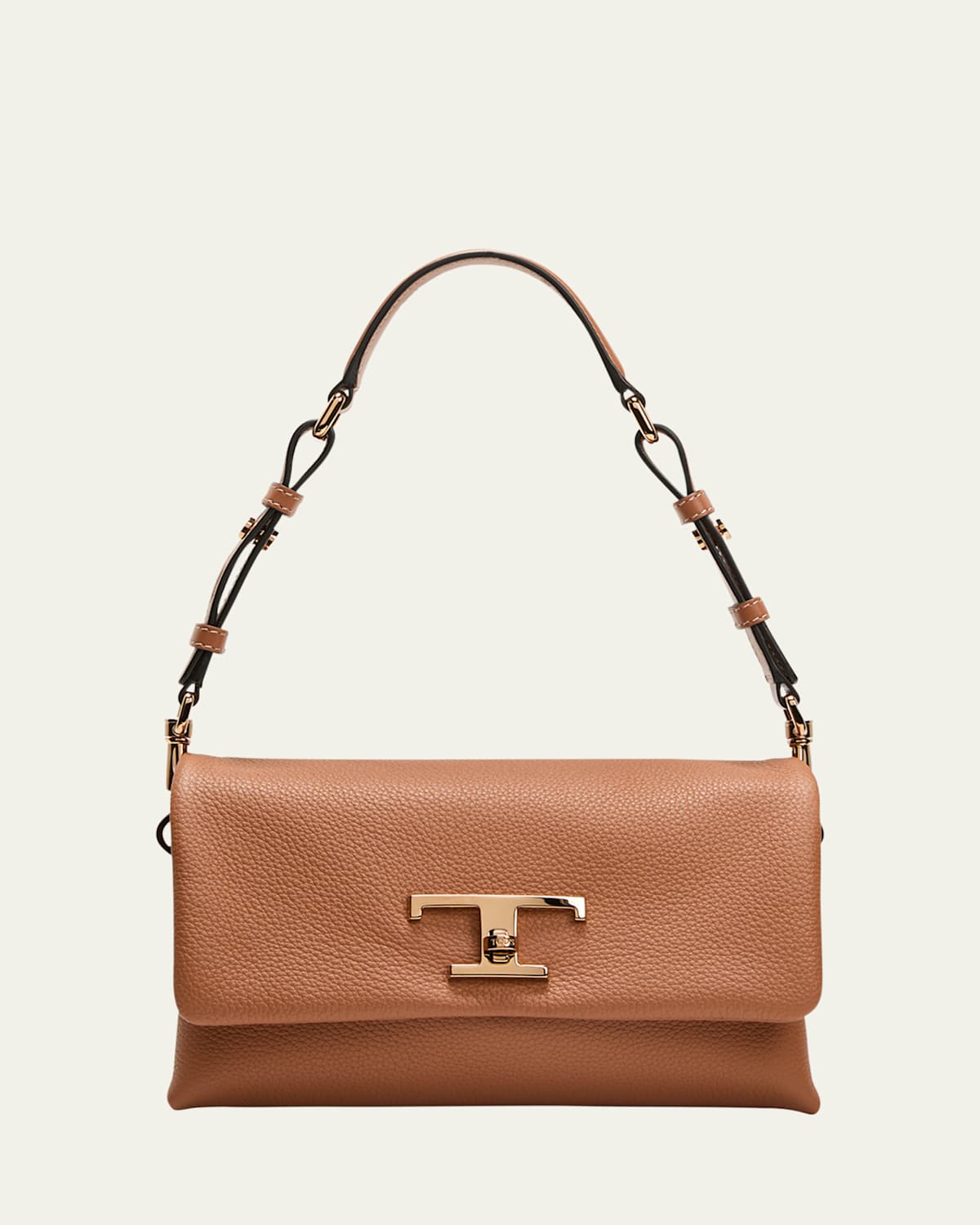 Tod's Mini Flap Calfskin Leather Shoulder Bag