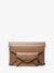 MK Jordi 3-in-1 Leather Envelope Wallet - Brown - Michael Kors