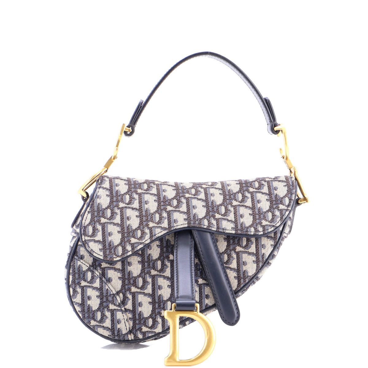 Christian Dior Saddle Handbag Oblique Canvas Mini