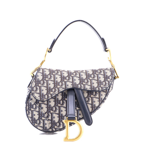 Saddle Handbag Oblique Canvas Mini