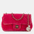 Mini Quilted Velvet Pearl Crush Single Flap  Bag