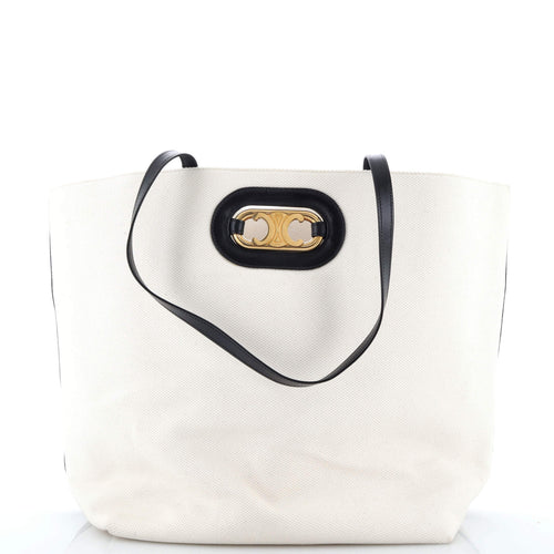 CELINE Cabas Maillon Triomphe Bag Canvas