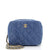 CHANEL Pearl Crush Zip Around Vanity Case with Chain Quilted Denim Mini