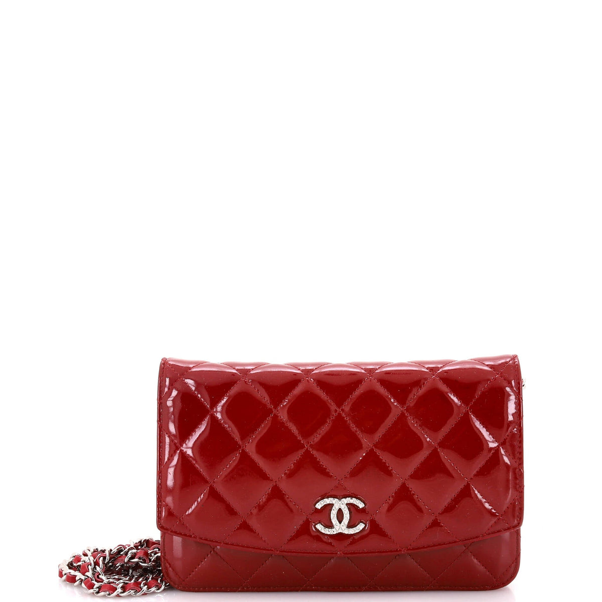 Chanel CHANEL Brilliant Wallet on Chain Quilted Patent