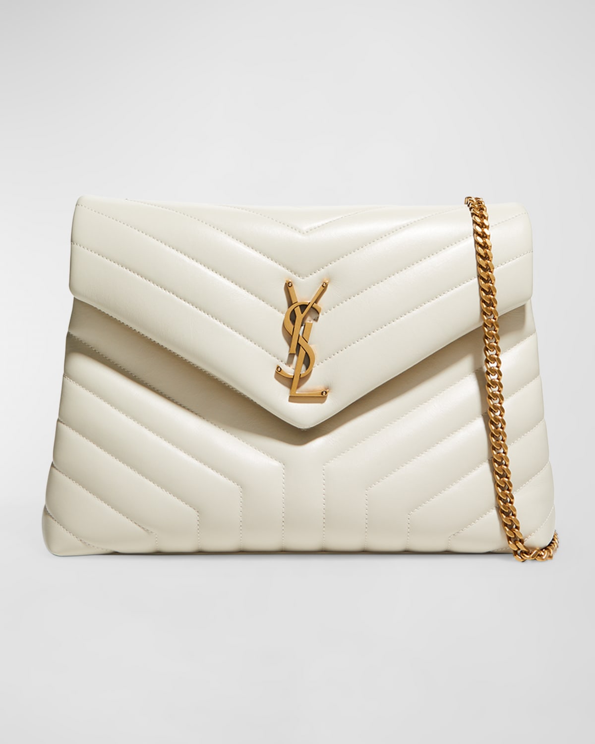 Saint Laurent Loulou Medium YSL Shoulder Bag in Quilted Leather