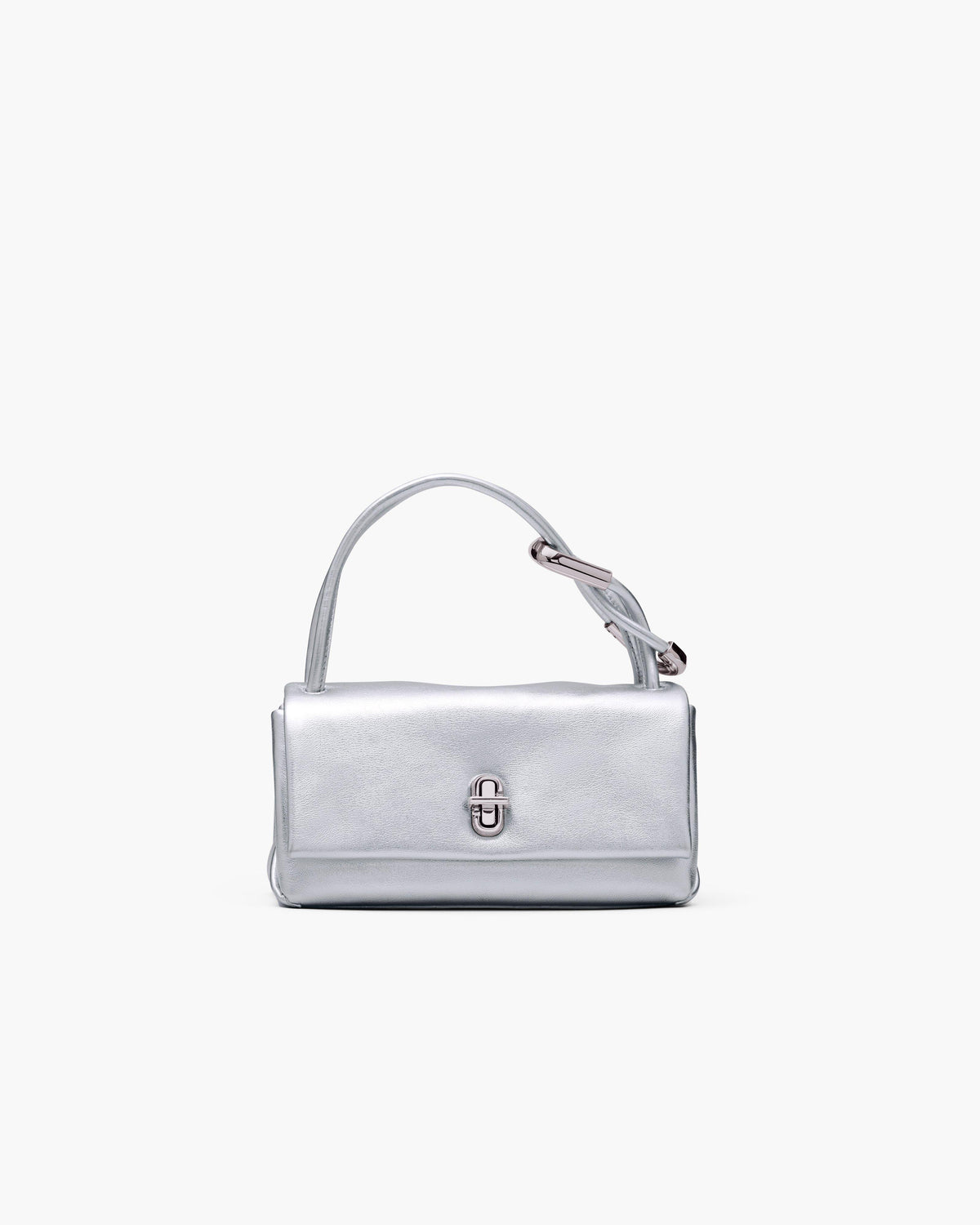 Marc Jacobs The Metallic Mini Dual Bag in Silver