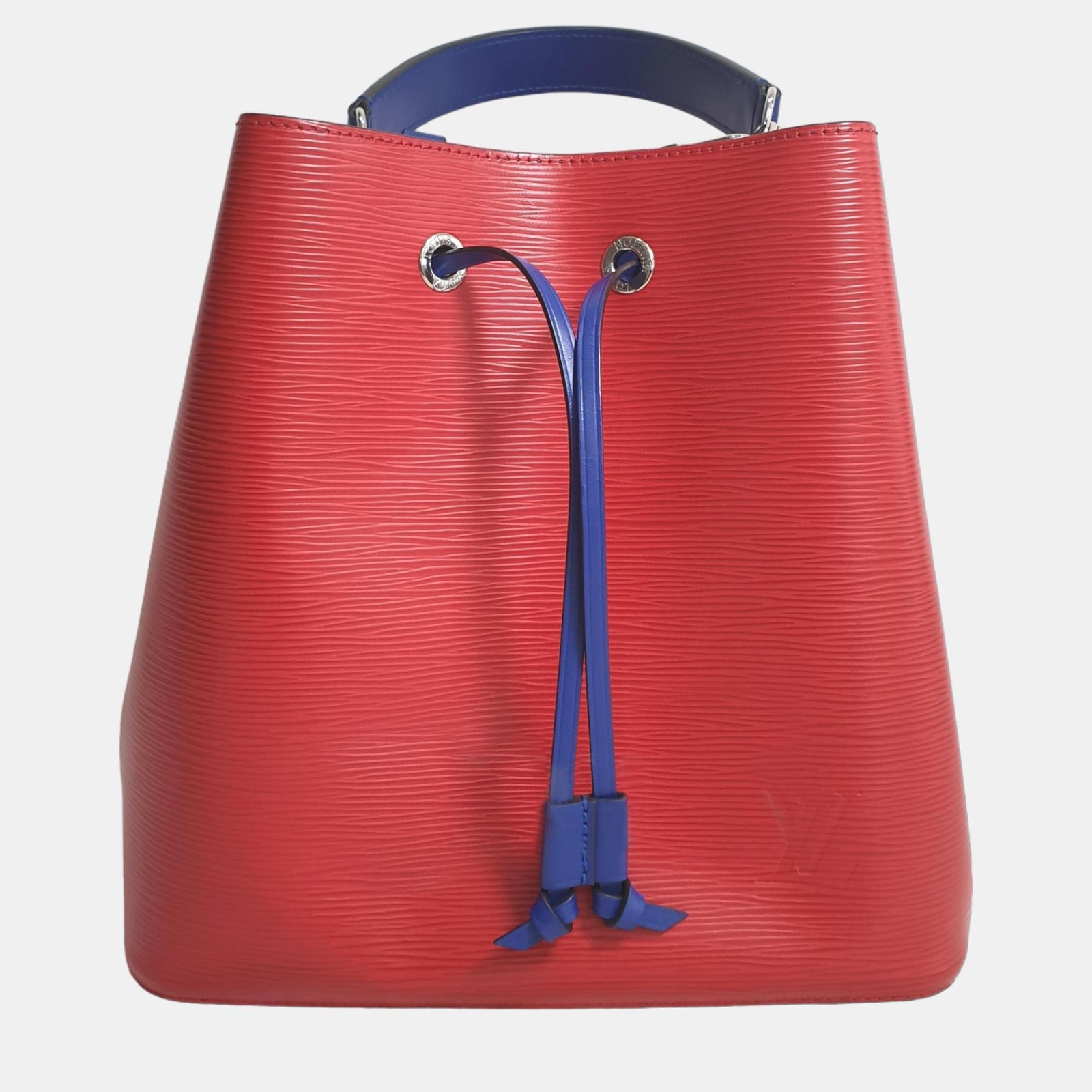 Louis Vuitton Blau/rote Beuteltasche „Neonoe“ aus Epi-Leder