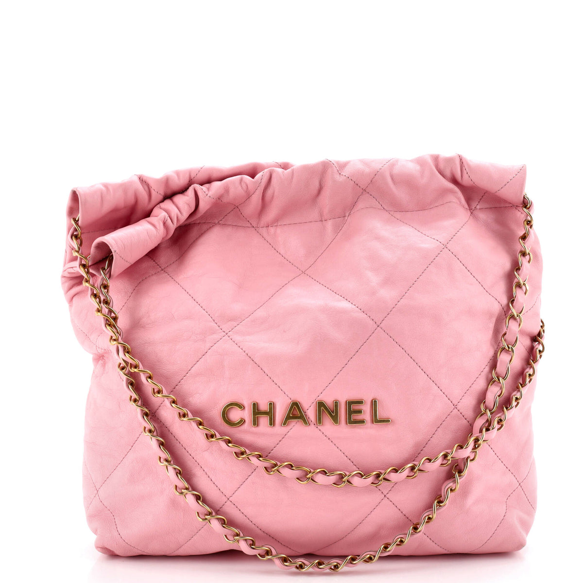 Chanel CHANEL 22 Chain Hobo Quilted Calfskin Small