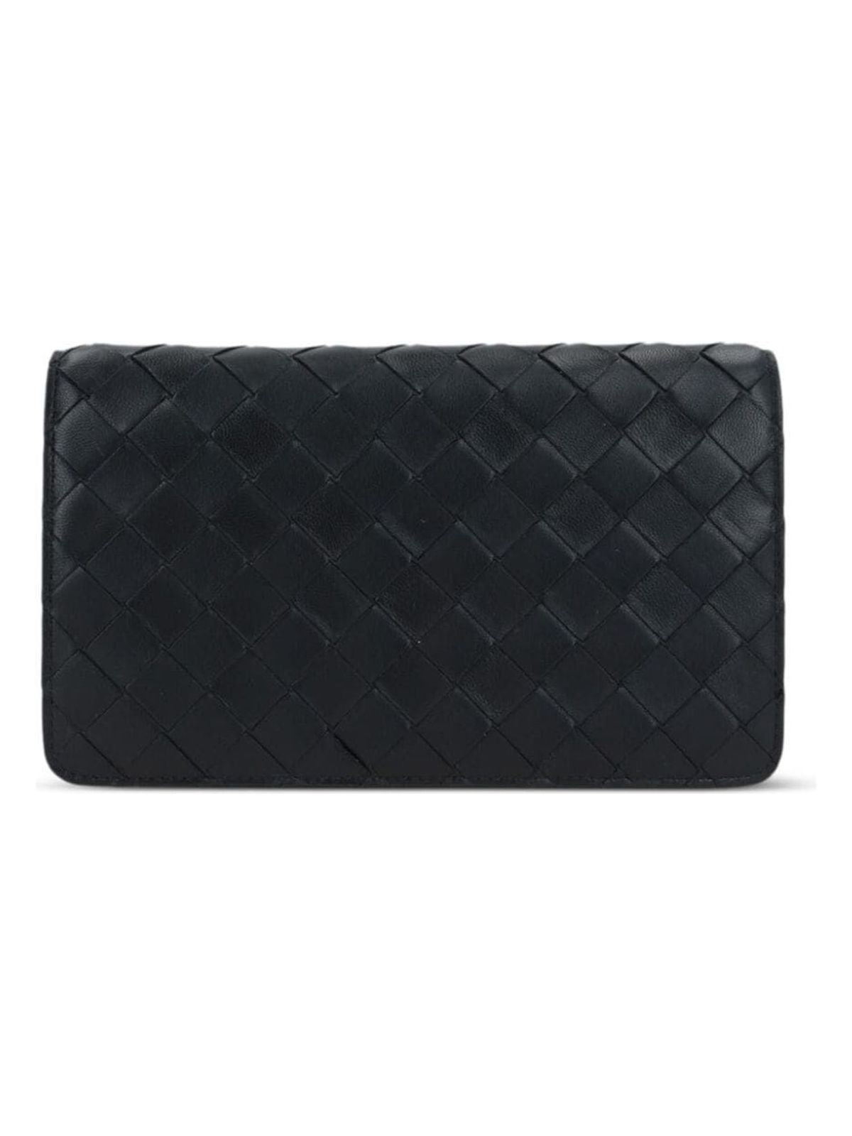 Bottega Veneta Women's Weave Pouch in Black | Size UNICA | 754411VCPP2