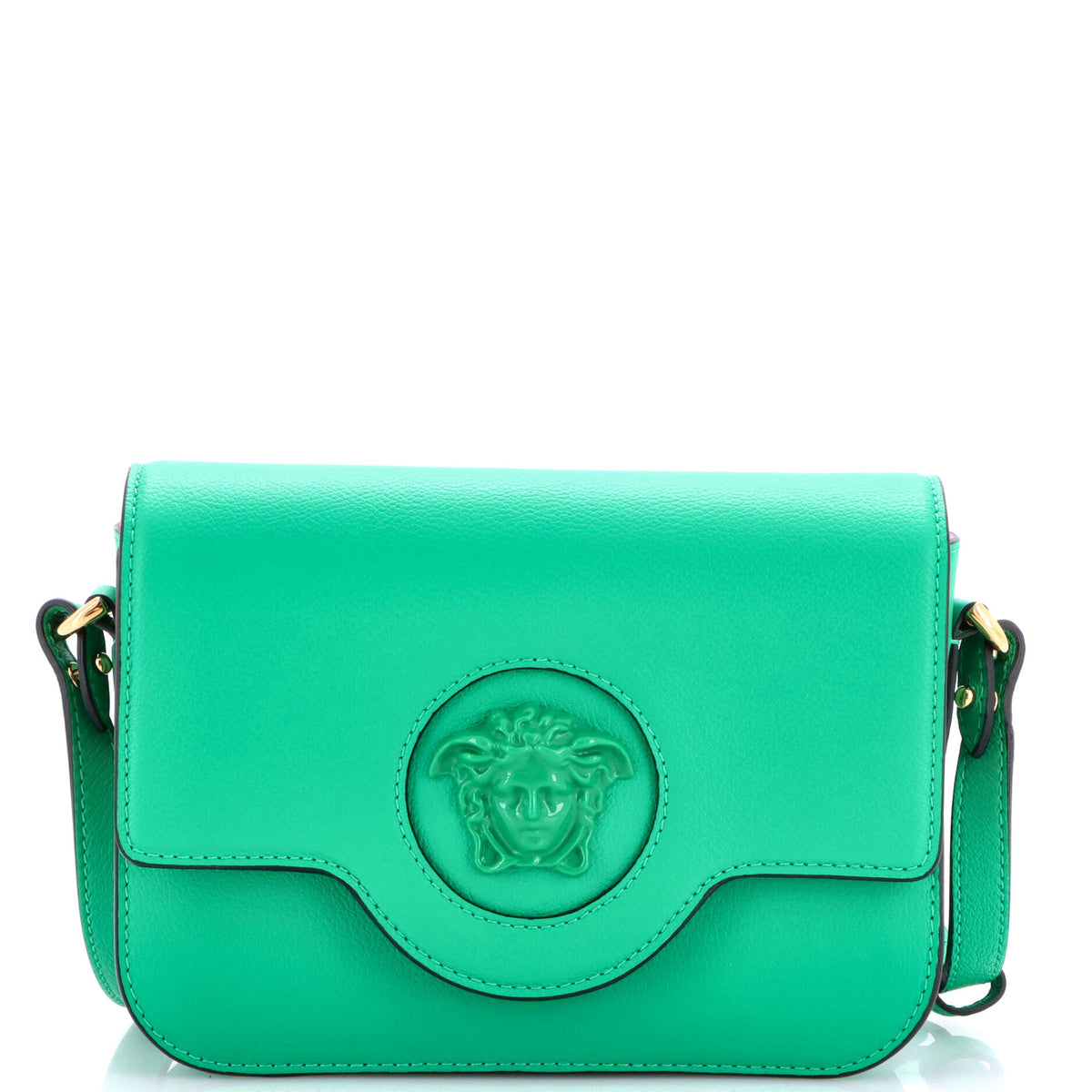 Versace VERSACE La Medusa Flap Shoulder Bag Leather Small