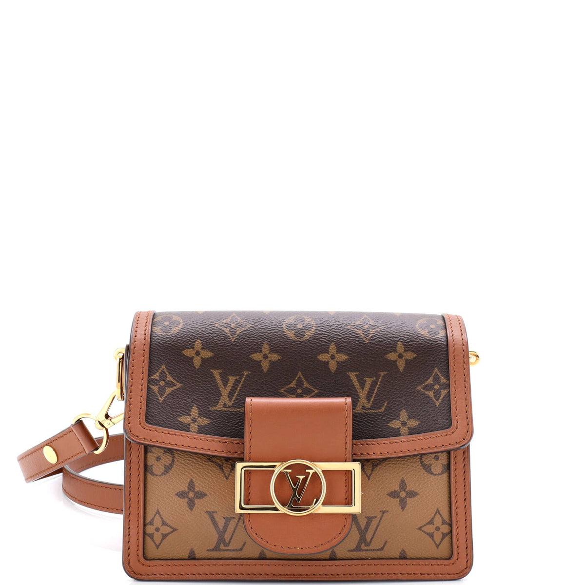 Louis Vuitton Dauphine Shoulder Bag Reverse Monogram Canvas Mini