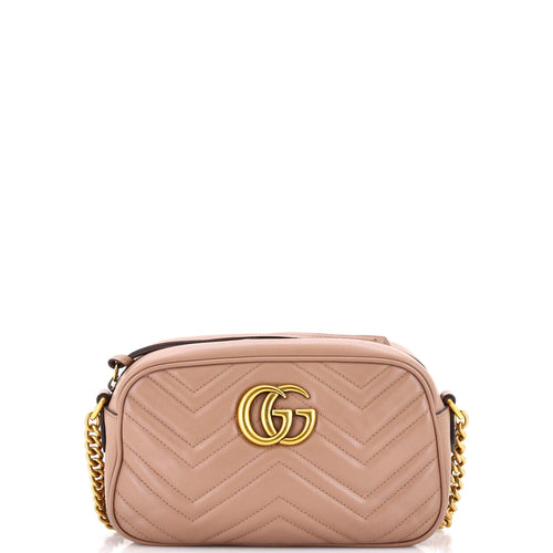 GUCCI GG Marmont Shoulder Bag Matelasse Leather Small
