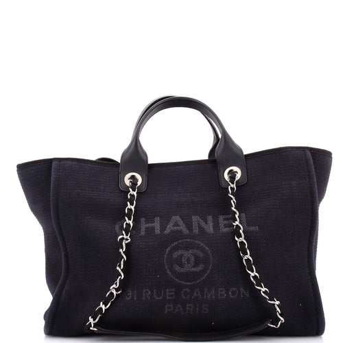 CHANEL Deauville NM Tote Mixed Fibers Medium