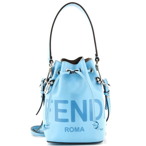 FENDI Logo Mon Tresor Bucket Bag Leather Mini