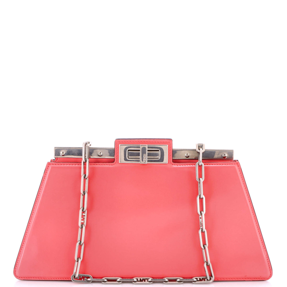 Fendi FENDI Peekaboo Cut Bag Leather Medium
