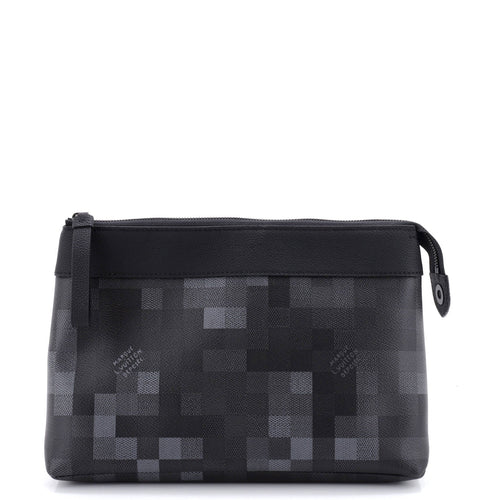Pochette Voyage Souple Damoflage Coated Canvas