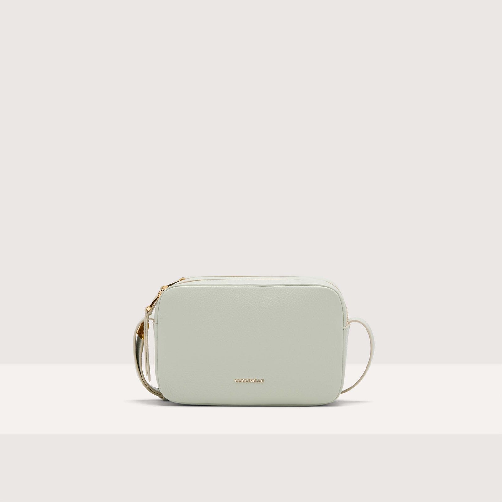 Coccinelle Grained Leather Crossbody Bag gleen Small