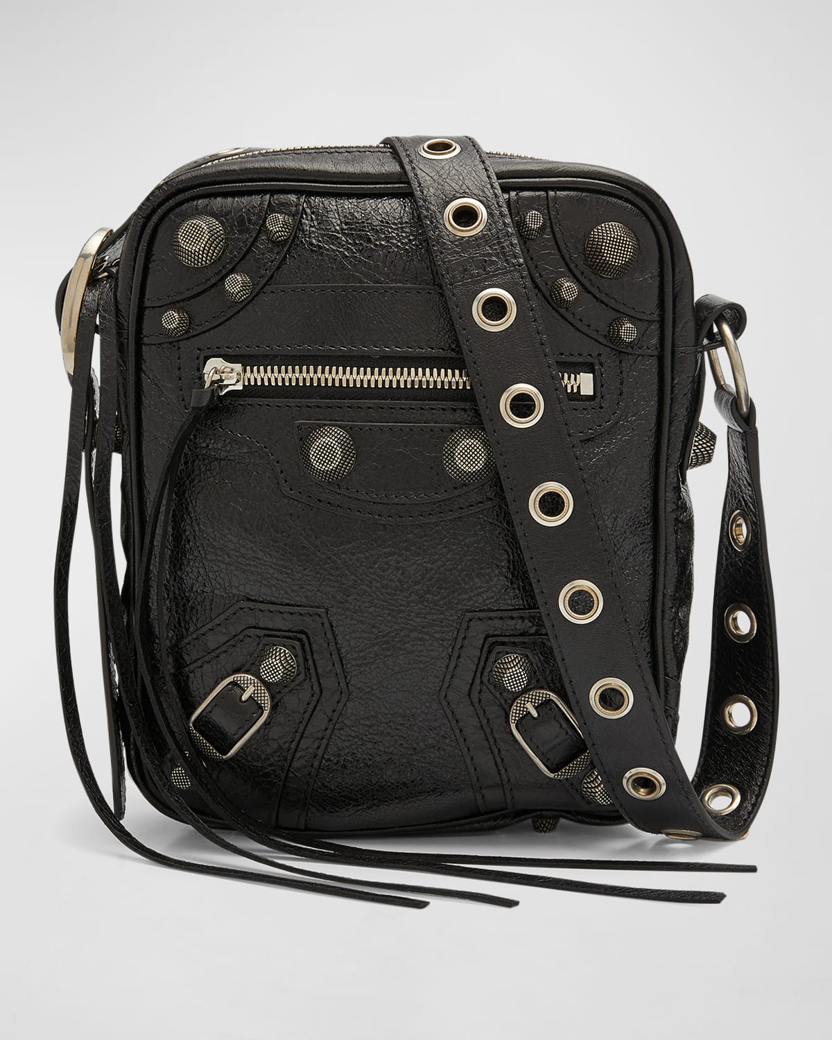 Balenciaga Men's Le Cagole Leather Crossbody Bag