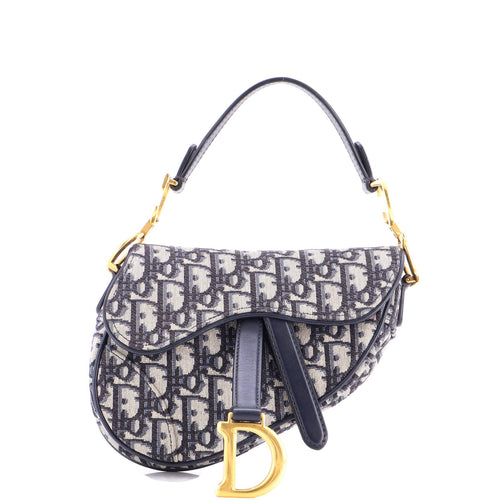 Saddle Handbag Oblique Canvas Mini
