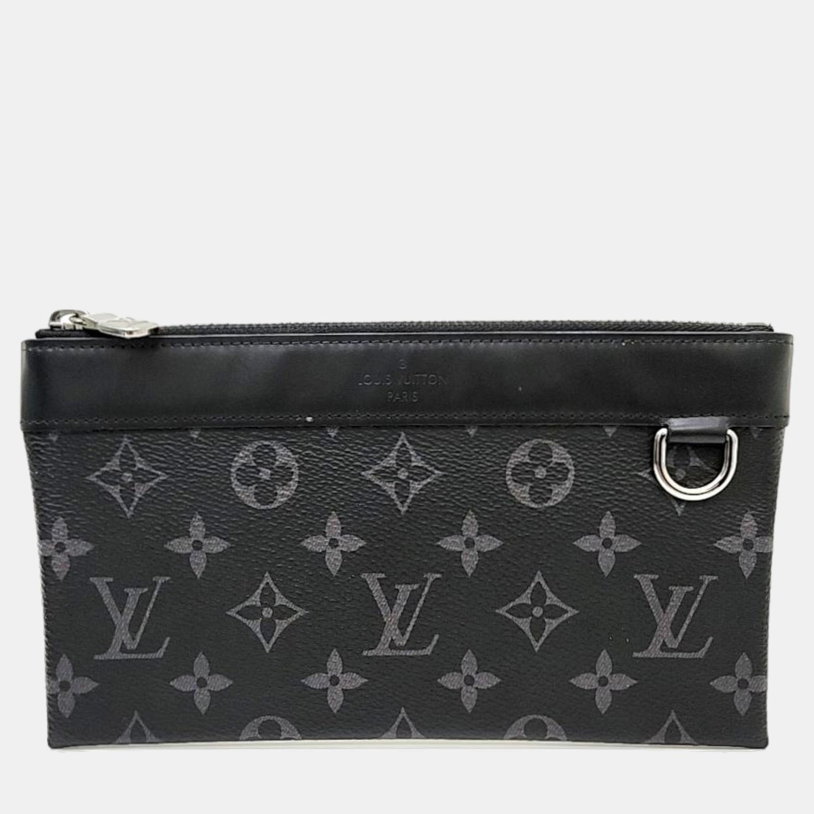 Louis Vuitton Pochette Discovery Pochette PM en toile noire monogrammée Eclipse