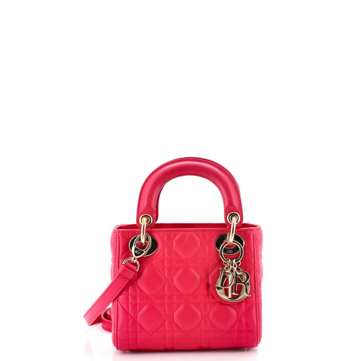 Christian Dior Lady Dior Bag Cannage Quilt Lambskin Mini