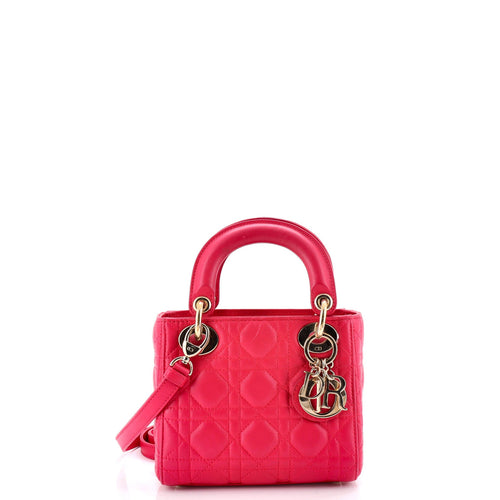 Lady Dior Bag Cannage Quilt Lambskin Mini