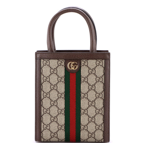 GUCCI Ophidia Convertible Tote GG Coated Canvas Super Mini
