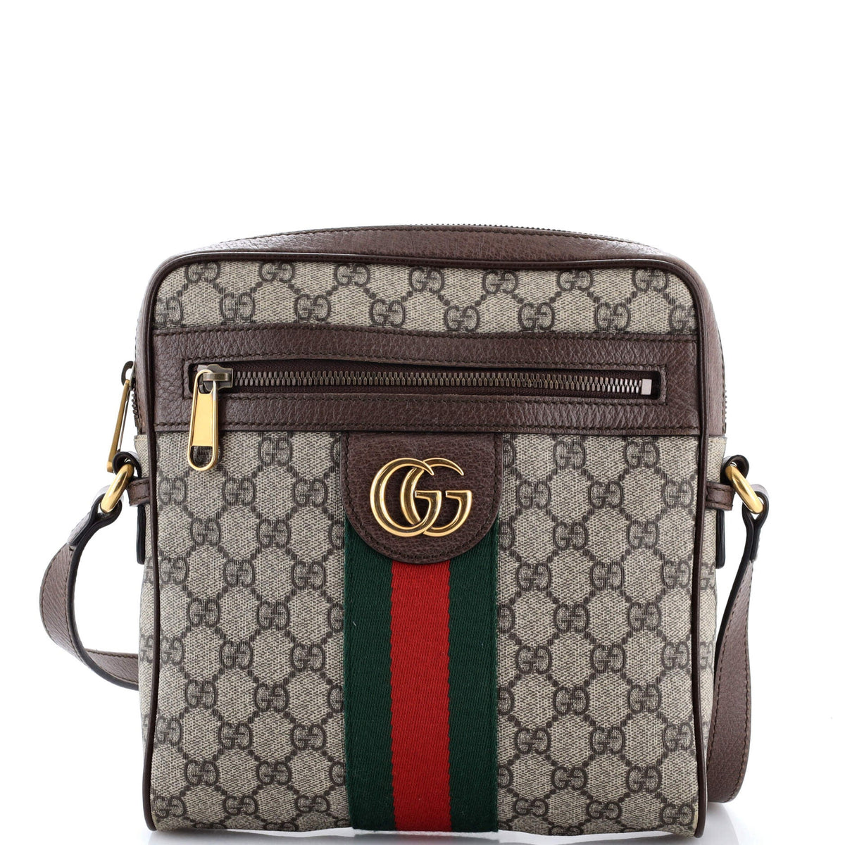 Gucci GUCCI Ophidia Messenger Bag GG Coated Canvas Medium