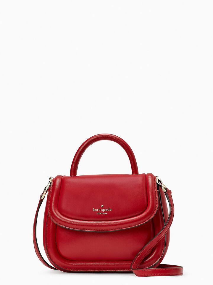 Kate Spade Au Puffy Smooth Leather Top Handle Crossbody