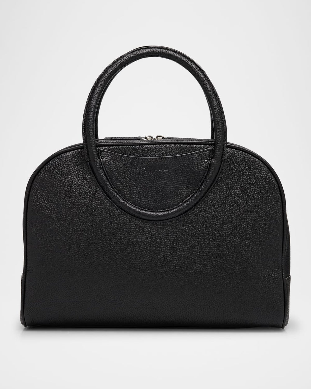 Maude Bowler Leather Top-Handle Bag