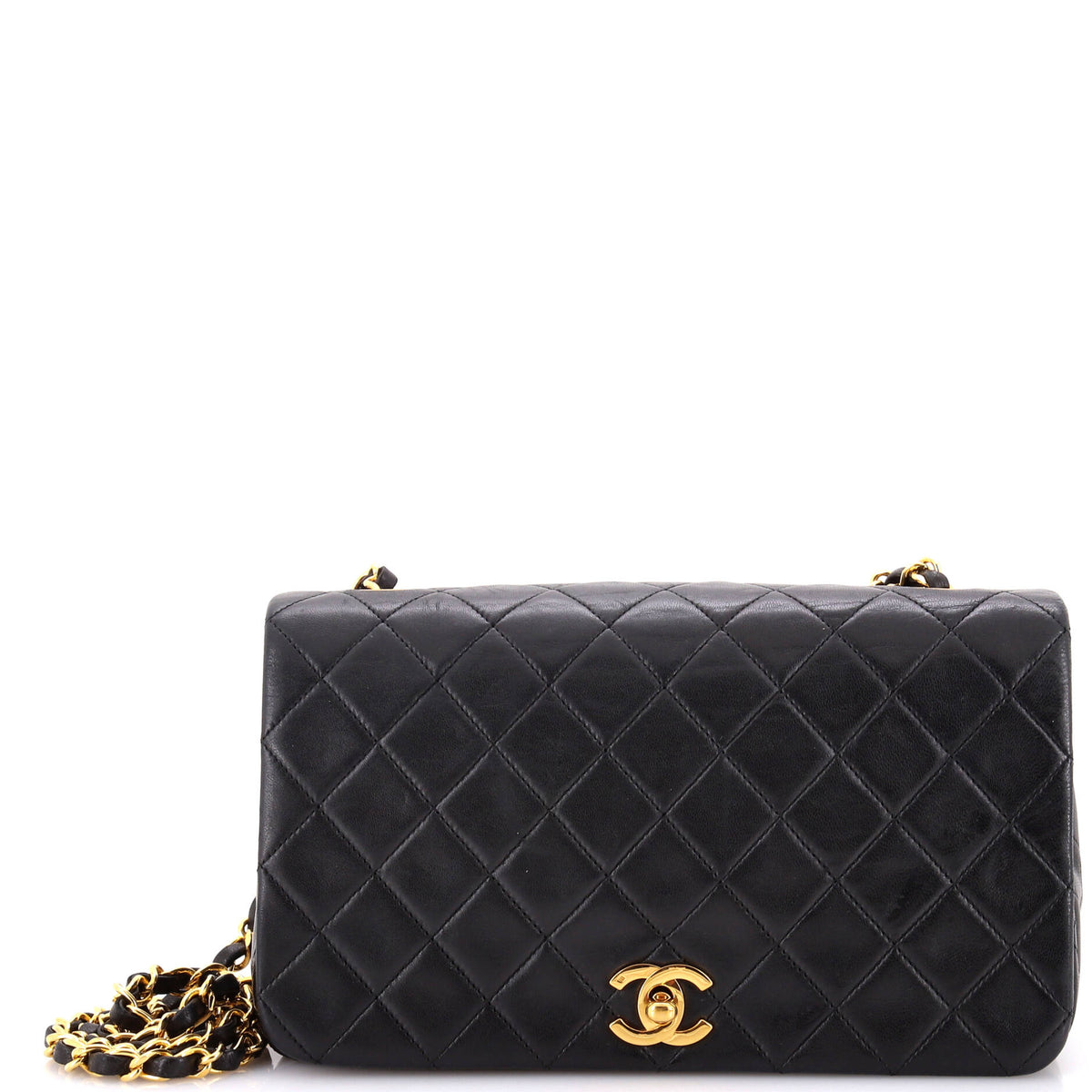 Chanel CHANEL Vintage Full Flap Bag Quilted Lambskin Medium