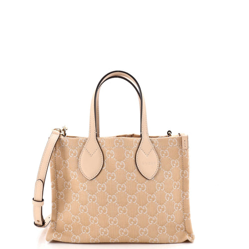 GUCCI Ophidia Shopper Tote GG Denim Medium
