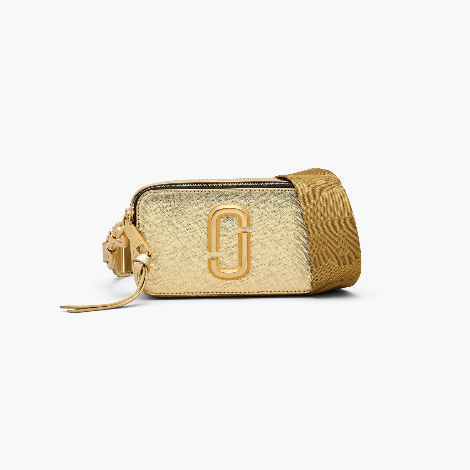 Marc Jacobs The Metallic Snapshot Bag in Gold