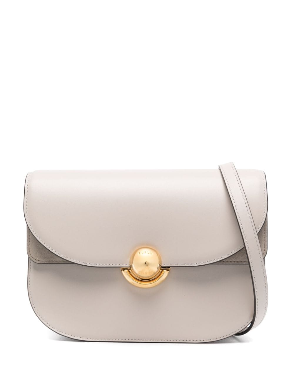 Furla Women's Taupe Leather Foldover Shoulder Bag in Yellow | Size UNI | WB01355 Color BX0428VAN00