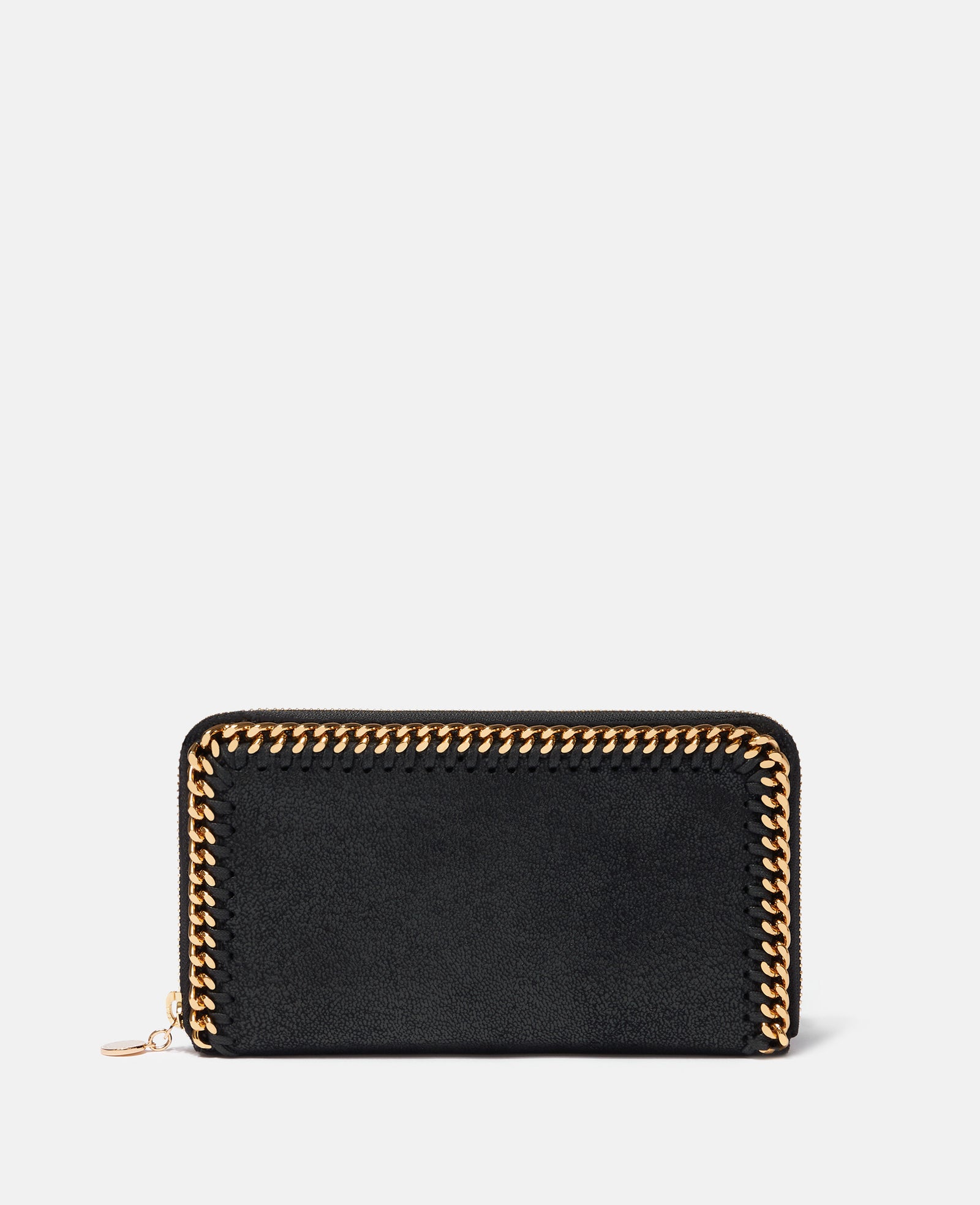 Stella McCartney Falabella Zip Continental Wallet, Woman, Black