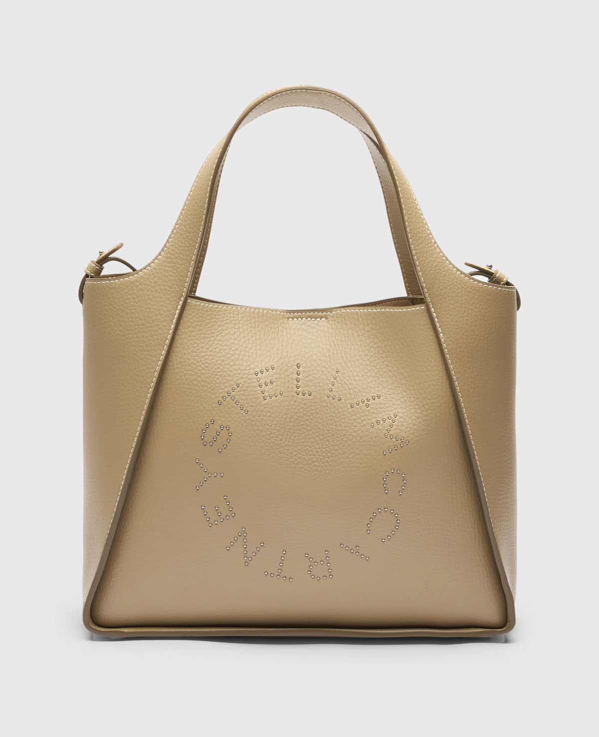 Stella McCartney Logo Top Handle Crossbody Tote Bag, Woman, Bamboo