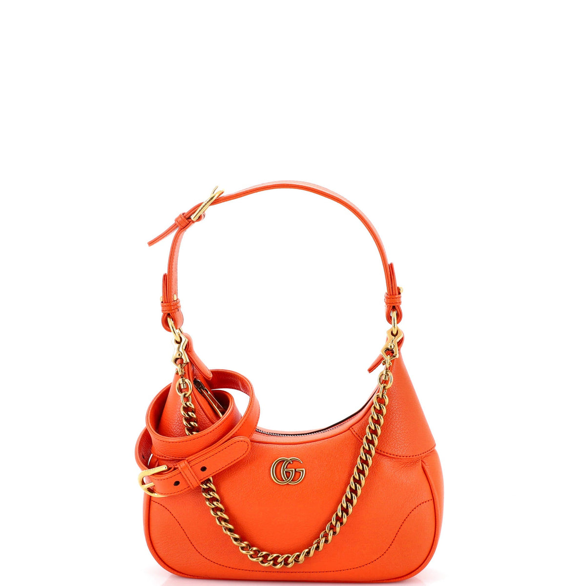 Gucci GUCCI Aphrodite Zip Shoulder Bag Leather Small