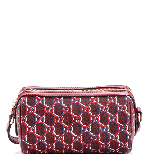 GUCCI Roller Crossbody Bag GG Shadow Leather Mini