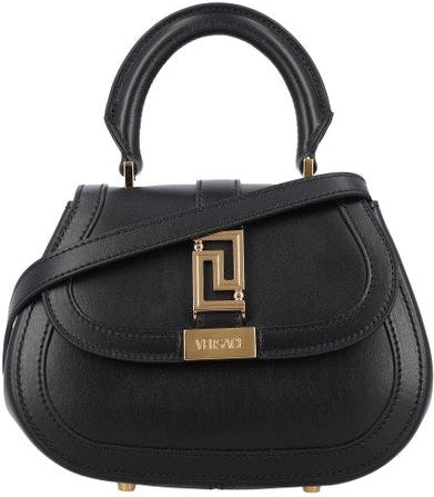 Versace Women's Greca Goddess Leather Mini Bag in Black | 10121061A08774 Color 1B00V