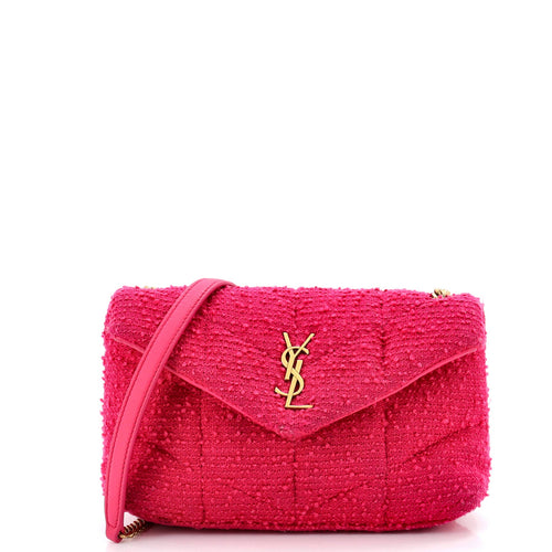 Loulou Puffer Shoulder Bag Quilted Tweed Mini